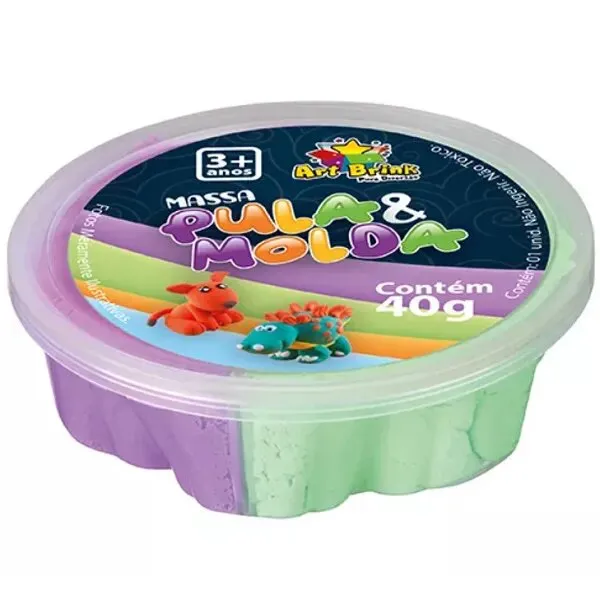 Massa Para Modelar Pula E Molda 40g Diversas Cores