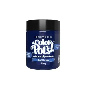Máscara Pigmentante BeautyColor Color Pots Azul Marinho 240g MASC CAB BEAUTY COLOR 240G PIGMENTANTE C