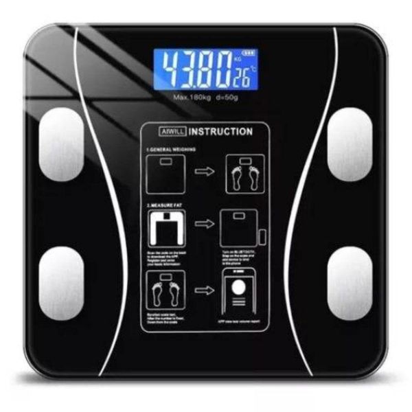 Balança Corporal Digital Bioimpedância Ideal Para Banheiro E Consultório