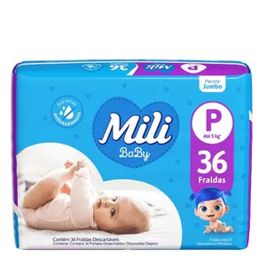 Fralda Mili Baby P 36 Unidades