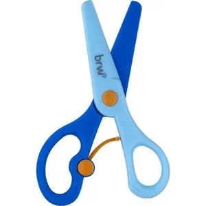 Tesoura Escolar BRW com Mola sem Lâmina 13cm Display com 12 Unidades Rosa e Azul Tesoura Escolar BRW com Mola sem Lâmina 13cm Display 12 Unidades