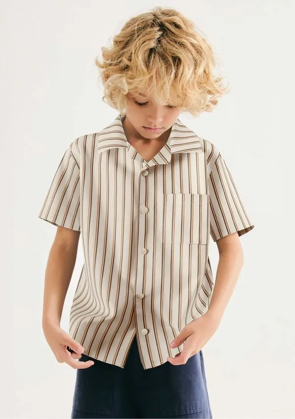 Camisa Infantil Menino Fio Tinto Comfort - Branco 010