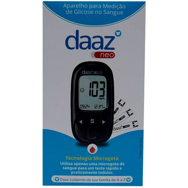 Kit Aparelho Para Medição De Glicose Daaz Neo