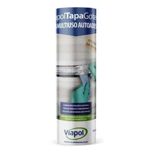 Fita Asfáltica Tapa Goteira Sleeve Viapol Fita Asfalt Tapa Goteira Sleeve 45cm Viapol Lajes e Telhados