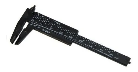 Paquímetro Santa Clara 8Cm Plástico Preto
