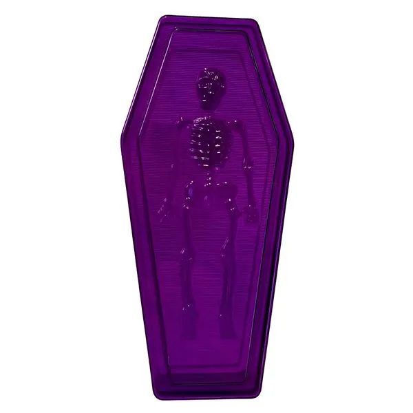 Caixão para Doces Halloween Brasilflex Roxo
