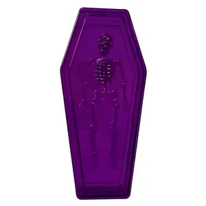 Caixão para Doces Halloween Brasilflex Roxo