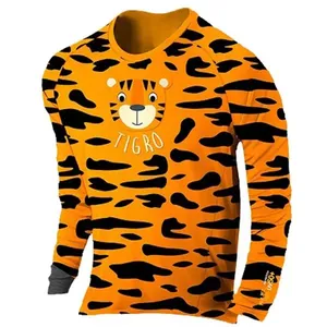 Blusa Infantil Proteção Solar UV50+ Prolife Tigro 6 Anos 120761 (MP)