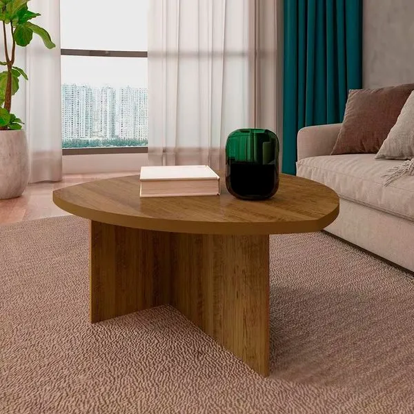 Mesa de Centro Delta Artely MDF 25mm / MDP 15mm Pinho