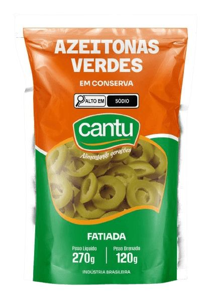 Azeitona Cantu Pouch Fatiado 120g