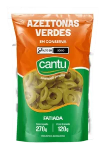 Azeitona Cantu Pouch Fatiado 120g