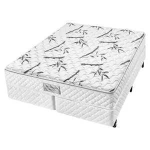 Conjunto Box Queen Molas Ensacadas Americanflex Bio Bambu 158x198x63cm