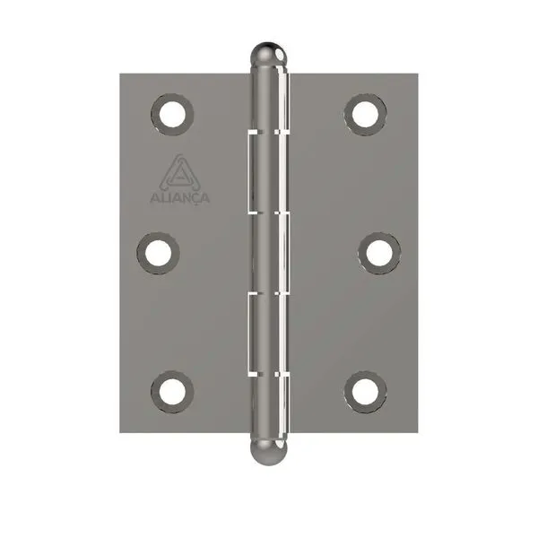 Dobradiça Pino Bola Aliança 3.1/2"x2.1/2" (1,50) 81500B Niquelado (MP)