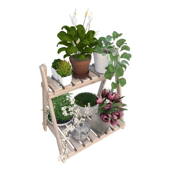 Estante Modular 2 Prateleiras Madeira Pinus Livreiro Home