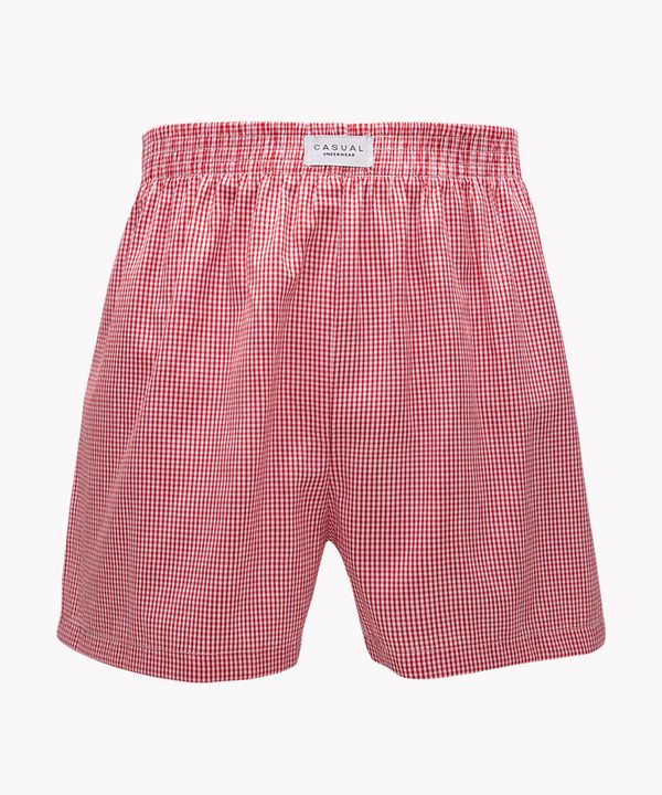 cueca samba canção de xadrez vermelha P