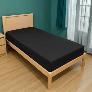 Capa Impermeável Para Colchão Casal Feita Em Napa Hospitalar 138x188x35cm - Preta