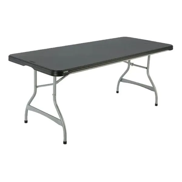 Mesa Dobrável Ideal Cinza 183x76cm Y-BI