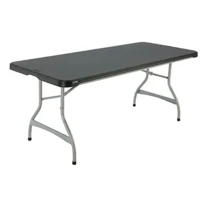 Mesa Dobrável Ideal Cinza 183x76cm Y-BI