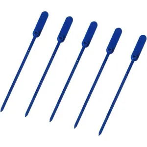 Lacre para Malote Espinha de Peixe 16cm Numerado em Polipropileno Azul Tykheplas Lacre para Malote Espinha de Peixe 16cm Polipropileno Azul Tykheplas