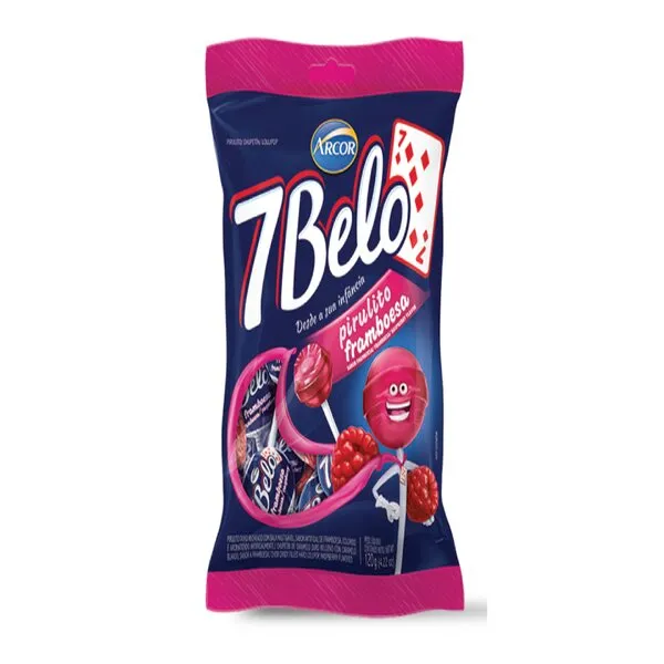 PIRULITO ARCOR 7BELO 120G FRAMBOESA