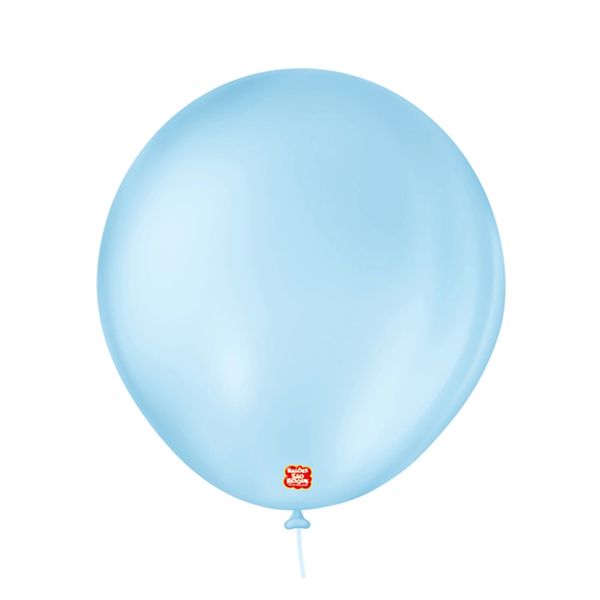 Balão São Roque Imperial Nº 8 Azul Baby com 50 Unidades
