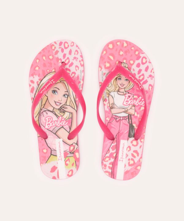 chinelo infantil barbie infantil rosa 25-26