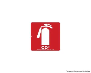 Placa Sinal.fotoluminescentes Extintor Co2 20x20cm 2539