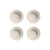 Conjunto de Pratos de Sobremesa Porto Brasil Orgânico Latte 250ml 4 Peças em Stoneware Off White