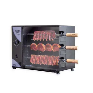 Churrasqueira Assador A Gás Gn Rotativa Elétrica 55 Cm Aço Carbono Infravermelho Vitta3 110v - Arke