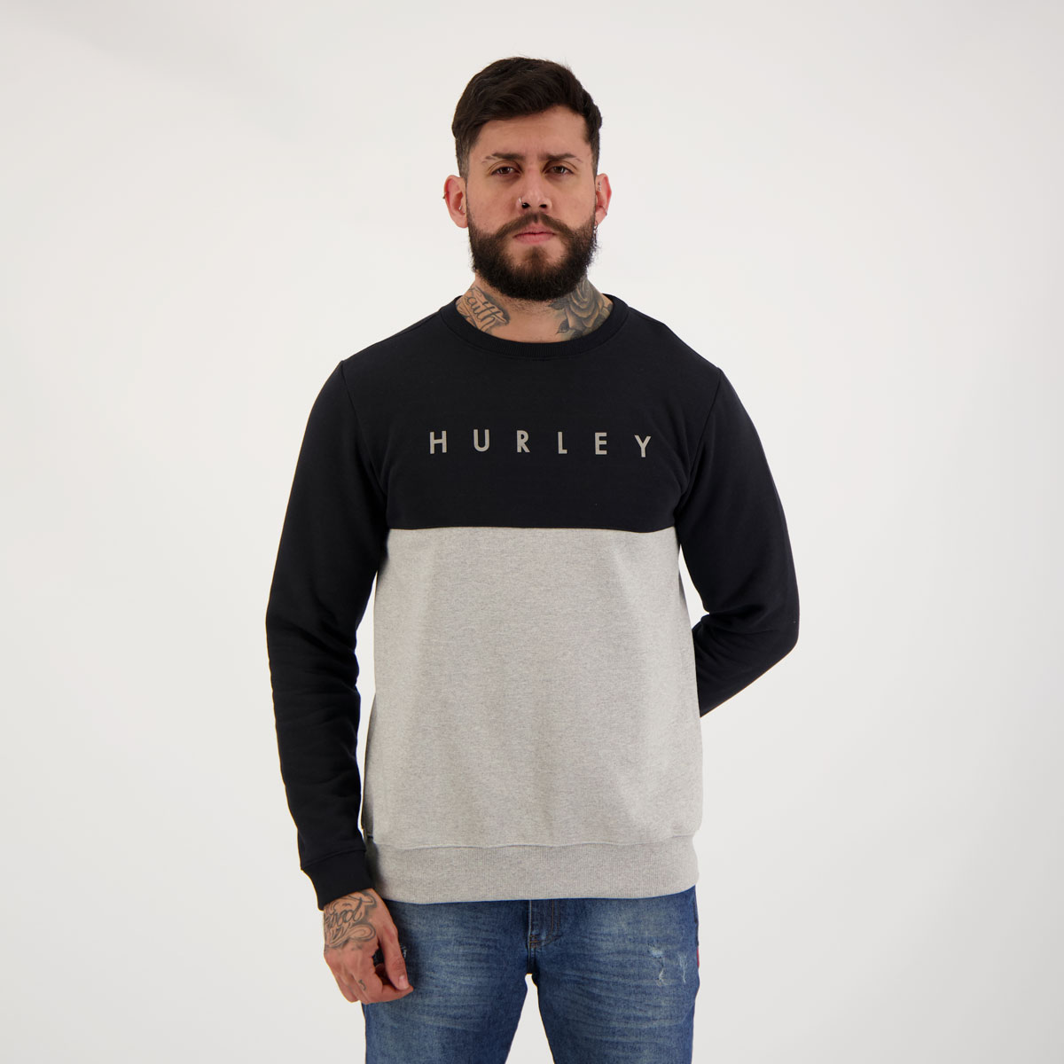 Moletom Hurley Type Cinza