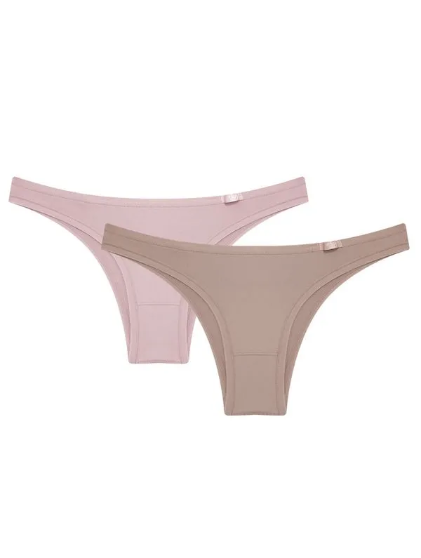 Kit de Calcinhas Tanga Mini Classic 02- 2 und MINK E ESSENCE M