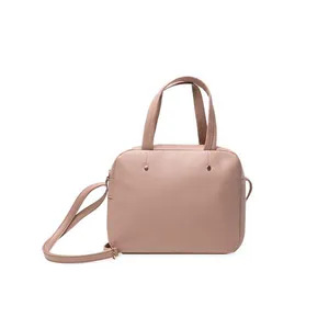 Bolsa Feminina Mini Baú Rebite Nude P / Nude