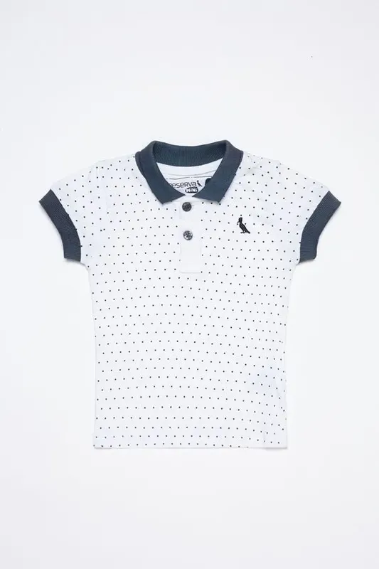 Polo Bb Pontinhos Branco - M