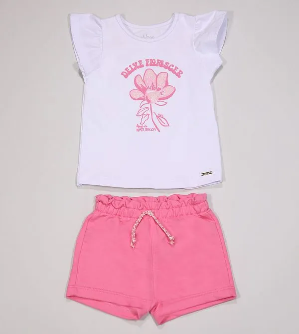 Conjunto Deixe Florescer - N6316 De 6 meses a 4 anos Rosa - 3