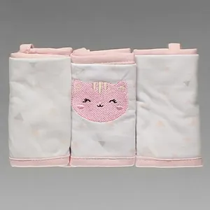 Paninho de Boca com Prendedor com 3 Peças - 5317 Gata Rosa