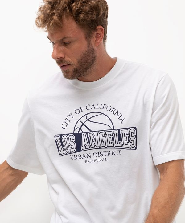 camiseta oversized los angeles esportiva branco M
