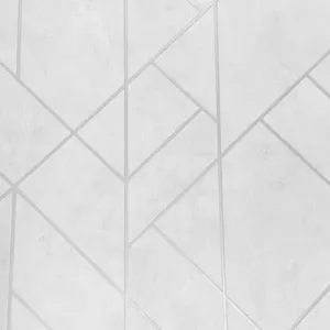 Papel De Parede Santorini Geométrico Branco Sn83