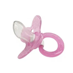 Chupeta Rendinha Bico Anatômica Assimetrica Macia Silicone Rosa