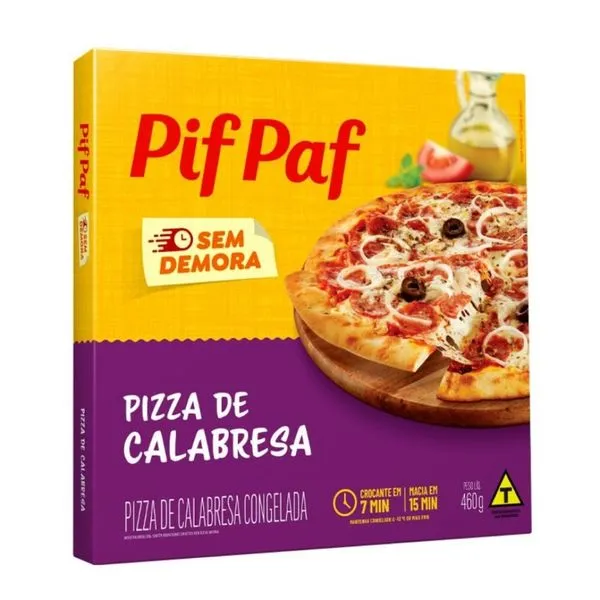 Pizza Pif Paf Calabresa 460g