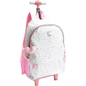 Mochila Infantil com Rodinha Emotions g de Poliéster com Chaveiro Exclusivo Mochila Infantil com Rodinha Emotions g Poliéster com Chaveiro