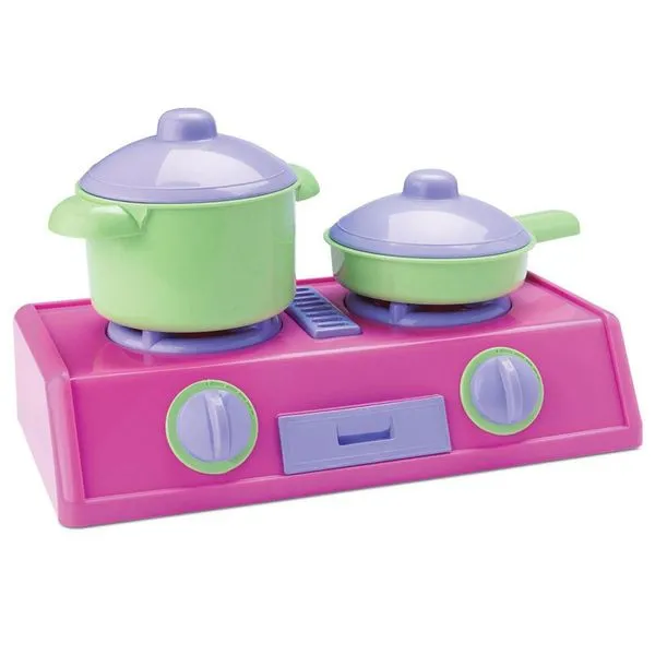Fogão e Panelinhas Silmar Kit plástico 3 peças