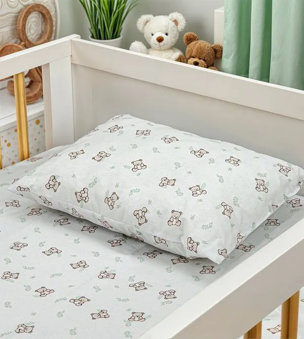 Travesseiro de Espuma Estampado 40 x 28cm Ursinho Bolinha