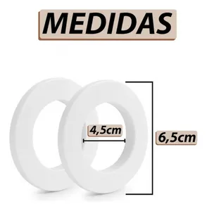 Ilhós Para Cortina Pacote 20 Unidades Branco/Marron Branco