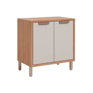 Balcão De Cozinha Modulado C/ Tampo Eloise C/ 2 Portas 80cm Cinamomo/off White - Mgm
