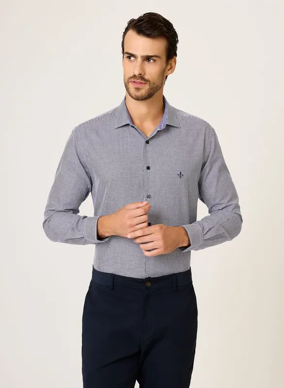Camisa Comfort Fit Vichy Dudalina Masculina 6