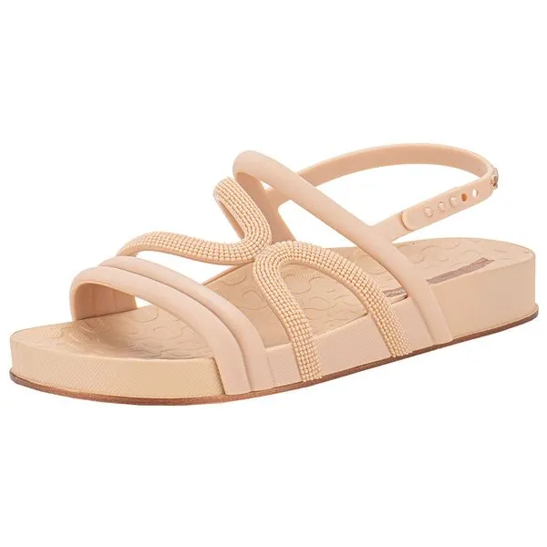 Sandália Feminina Flat Walk Ipanema 27211 BEGE 39/40