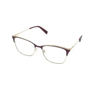 Armação de Óculos de Grau Hit, modelo 1 8016, cor Bordô com Dourado