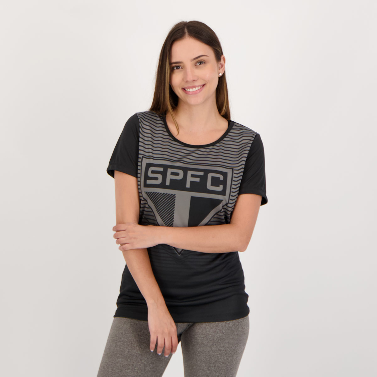 Camisa São Paulo Moss Feminina Preta