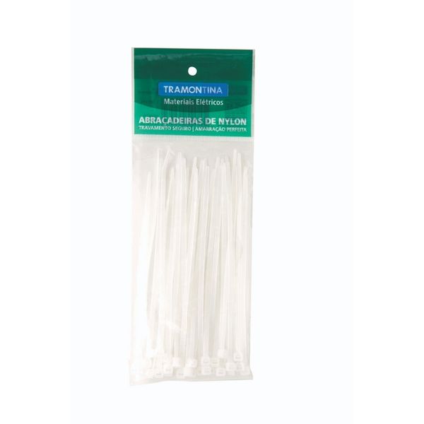 Abraçadeira de Nylon 95x2,4mm com 30 Unidades 57530/109 Tramontina Branca