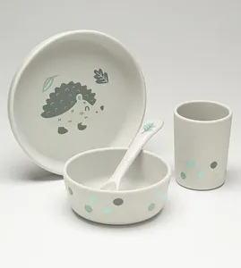 Kit Refeição em Silicone com 4 peças Floresta Twibex Floresta